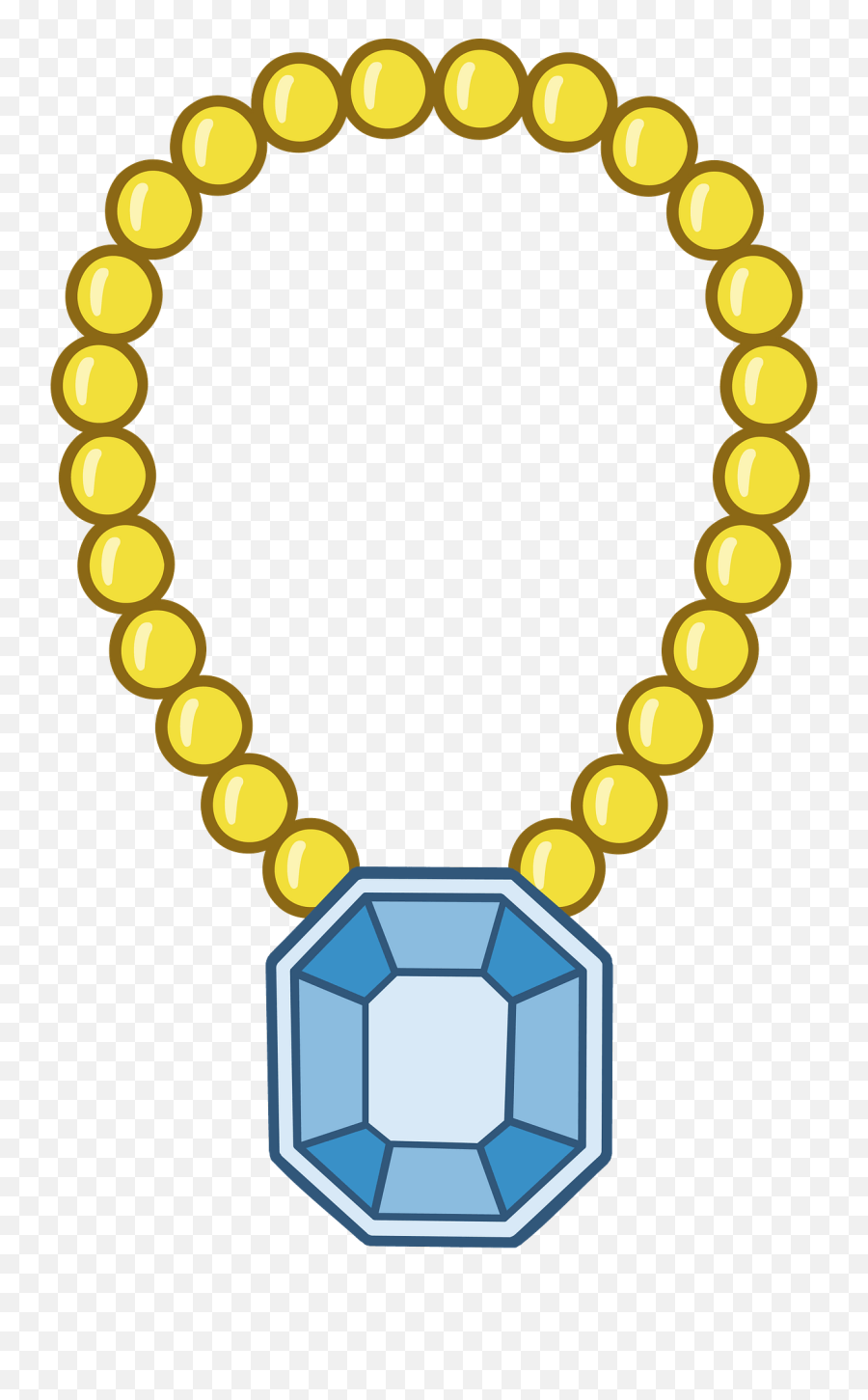 Necklace Clipart - Solid Emoji,Necklace Clipart
