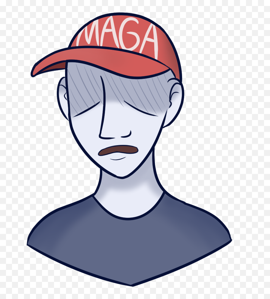 Is The Maga Hat The New White Hood - Man In Maga Hat Cartoon Emoji,Maga Hat Png