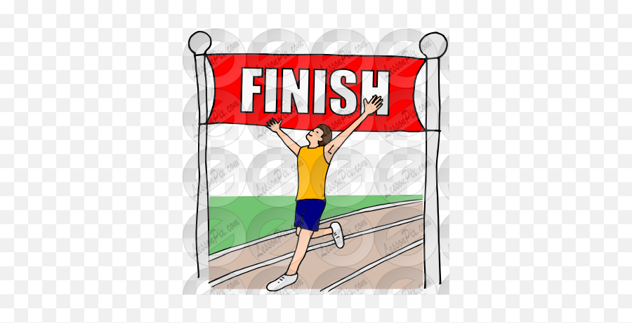 Finish Picture For Classroom Therapy Use - Great Finish For Volleyball Emoji,Finish Line Clipart