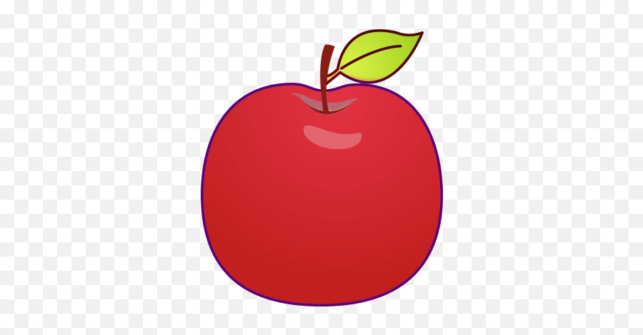 Apple Clipart Png - Red Apple Cartoon Emoji,Apple Transparent Background