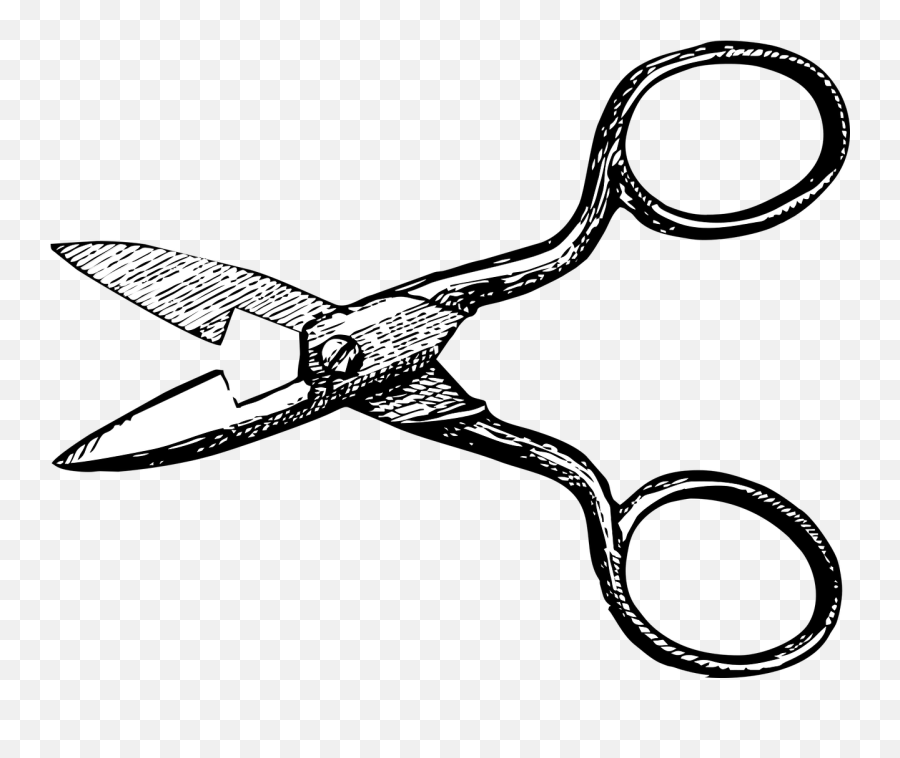 Buttonhole Scissor Clipart - Buttonhole Scissors For Sewing Drawing Emoji,Scissor Clipart