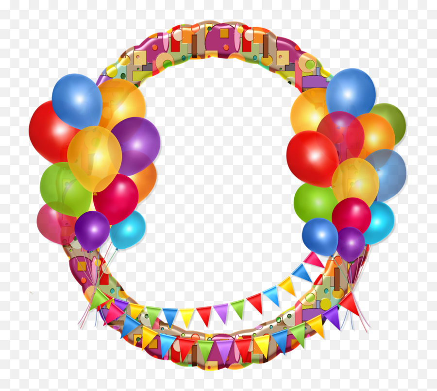 Hd Cadres Et Bordures - Birthday Oval Frame Png Emoji,Globos Png