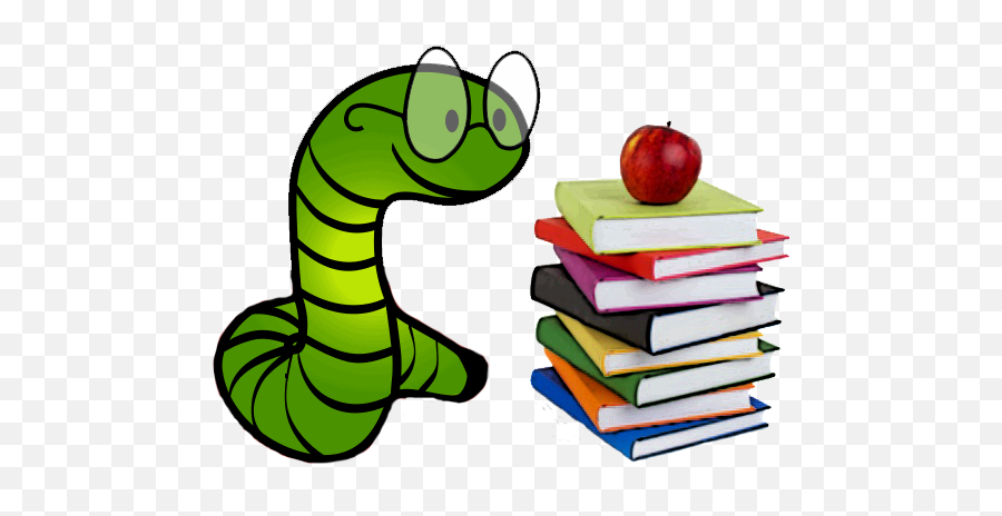 Bookworm Clipart Teacher Bookworm - Success In The New School Year Emoji,Bookworm Clipart