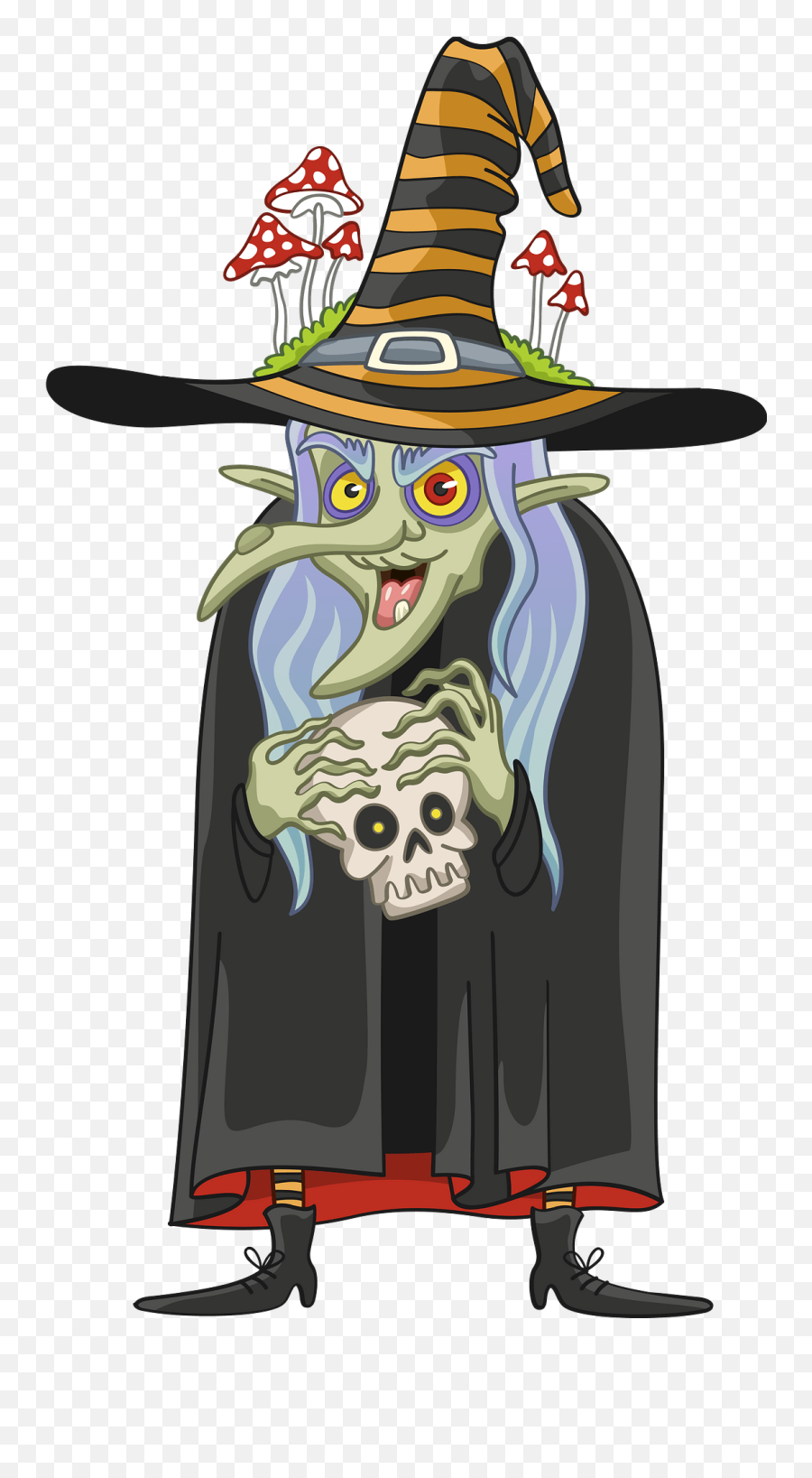 Old Witch Clipart - Witch Clipart Emoji,Scarey Clipart