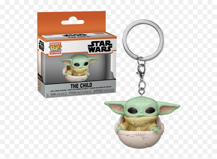 Baby Yoda - Pocket Pop Keychain The Child Emoji,Yoda Transparent