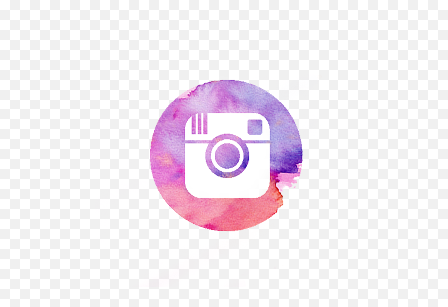 Download Purple Watercolor Instagram Icon - Full Size Png Instagram Black Emoji,Instagram Icon Png