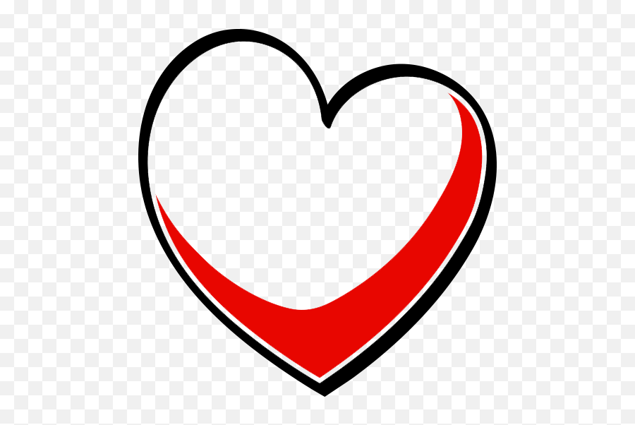 Outline Heart Png Clipart Transparent - Full Size Clipart Transparent Heart Graphic Png Emoji,Heart Outline Transparent