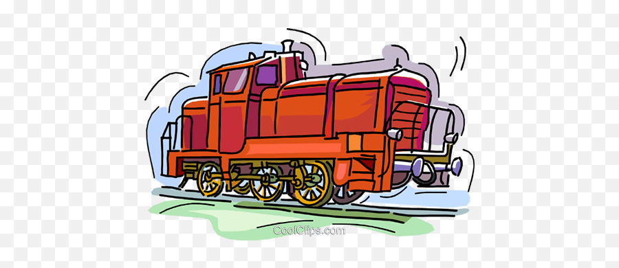 Locomotive Train Royalty Free Vector Clip Art Illustration - Vertical Emoji,Railroad Clipart