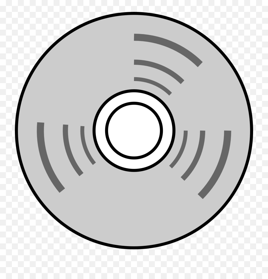 Black And White Cd Clipart - Optical Disk Drawing Emoji,Cd Clipart