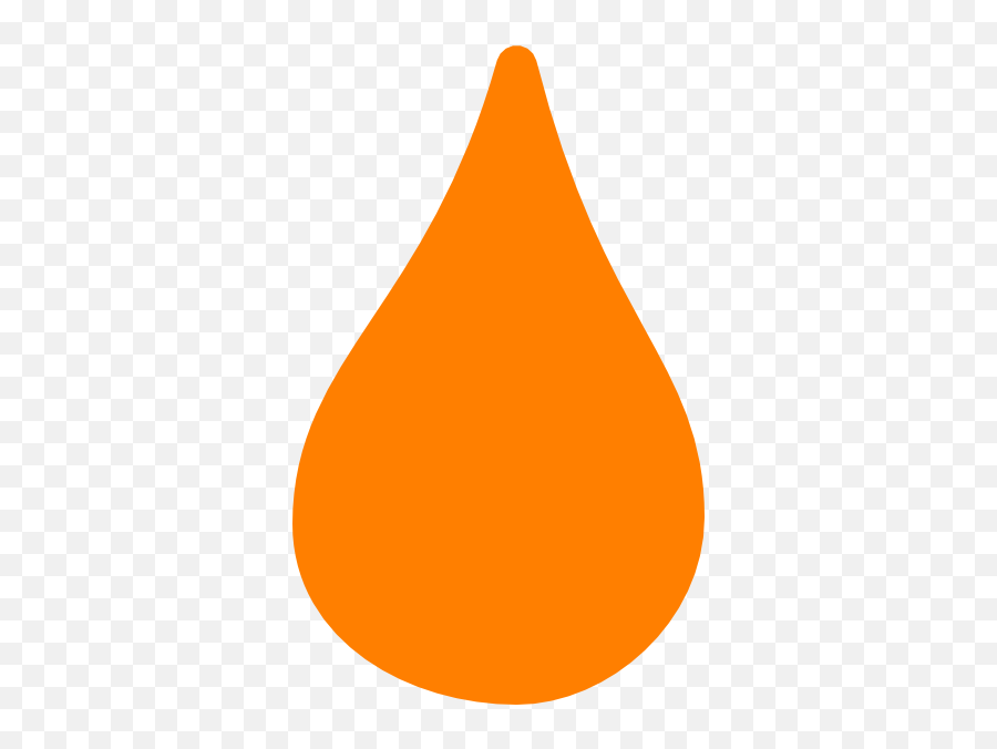 Orange Tear Clip Art At Clkercom - Vector Clip Art Online Orange Teardrop Clipart Emoji,Tear Png