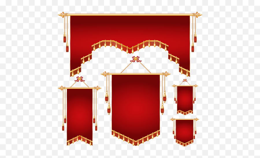 Red Banner Transparent Images - Blank Royal Scroll Png Emoji,Scroll Banner Png
