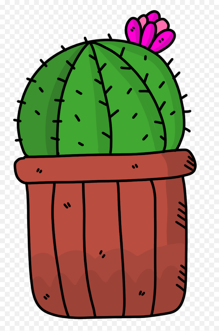 Succulents Cartoon Clipart - Cartoon Barrel Cactus Emoji,Succulents Clipart