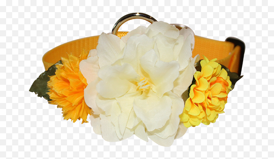 Flower Collar - Artificial Flower Emoji,Yellow Flower Transparent