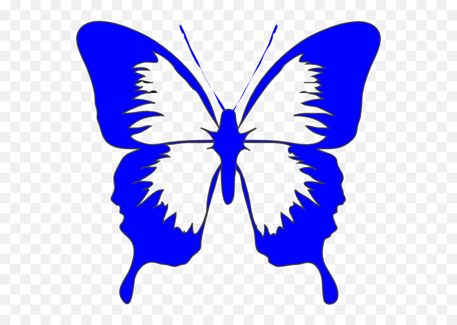 Download Butterflies Clipart Royal Blue - Royal Blue Blue Butterfly Clipart Emoji,Butterflies Clipart
