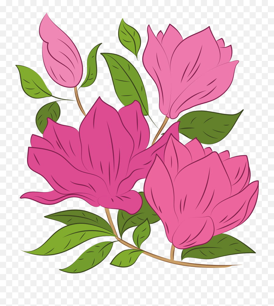 Magnolia Clipart Emoji,Magnolia Clipart