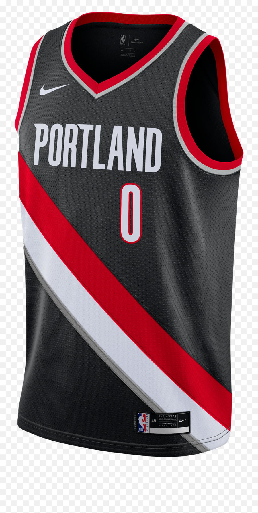 Damian Lillard Portland Trail Blazers - Portland Trail Blazers Jersey Emoji,Portland Trail Blazers Logo