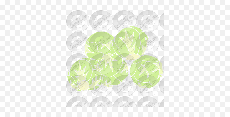 Brussel Sprouts Stencil For Classroom Therapy Use - Great Emoji,Sprout Clipart