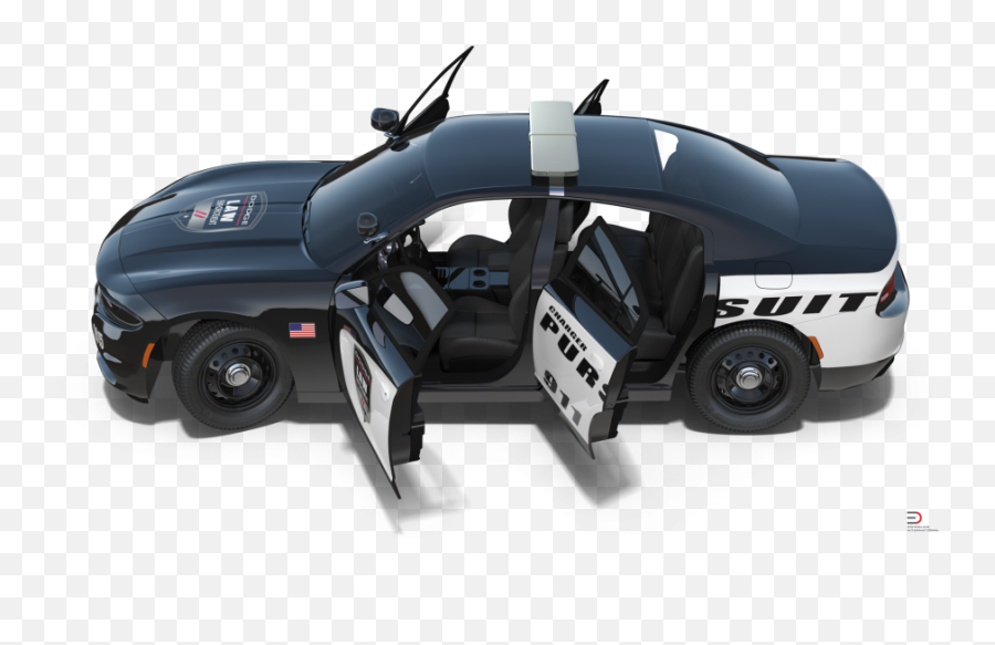 Download 2 Dodge Charger Police Car Rigged Royalty - Free 3d Emoji,Dodge Charger Png
