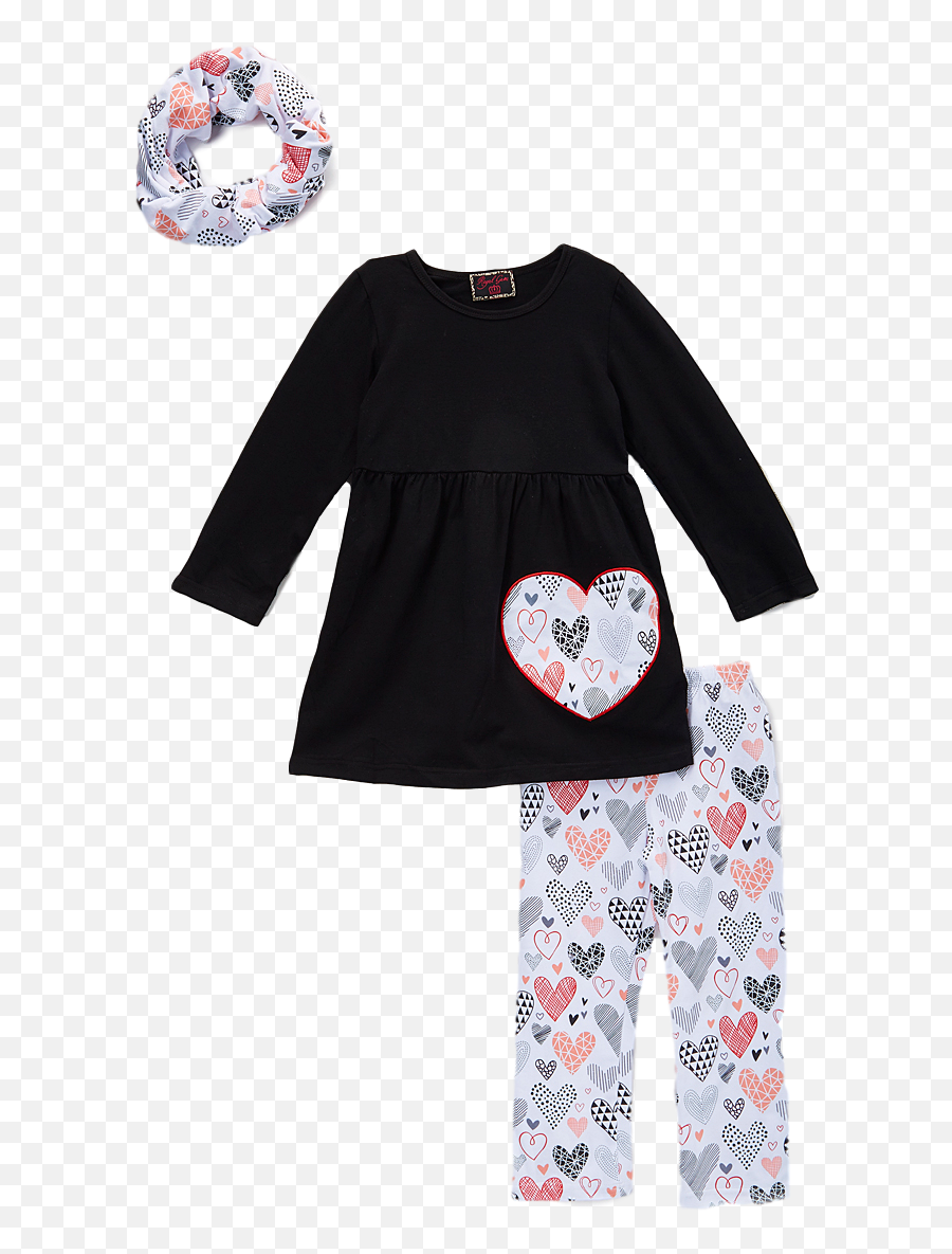 Download Hd Pink Heart Scribble Top U0026 Leggings Set Emoji,Scribble Heart Png