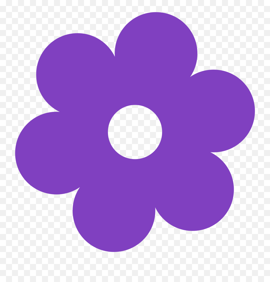 Cartoon Flowers Flower Clipart - Purple Flower Clipart Emoji,Flower Clipart