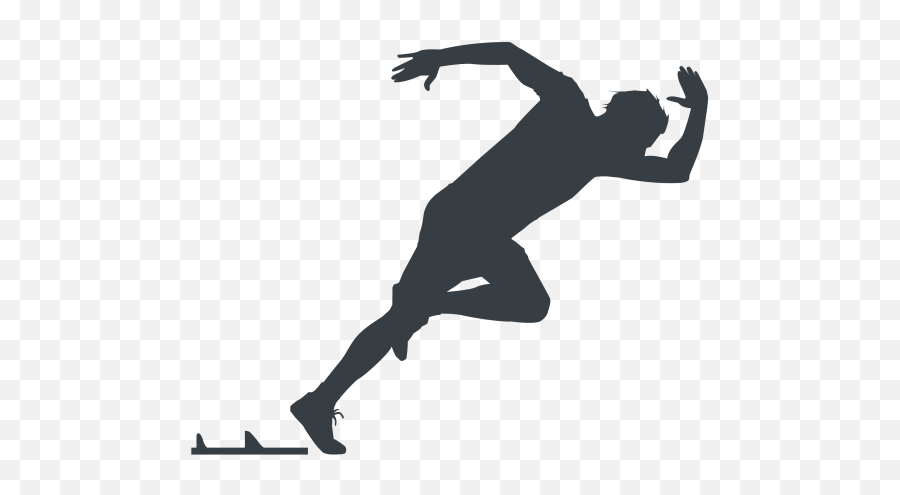 Silhouette Track And Field Clipart - Track And Field Silhouette Png Emoji,Track And Field Clipart