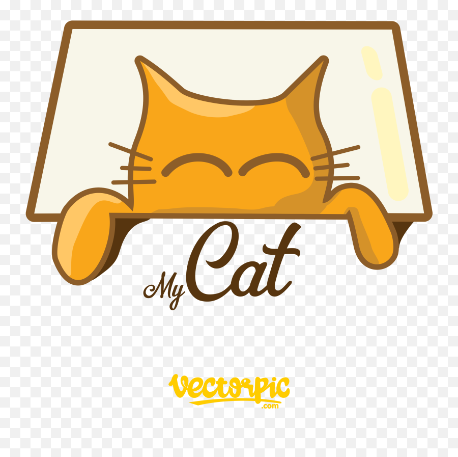 Funny Cat Logo Free Vector - Cat Funny Vector Emoji,Funny Logo