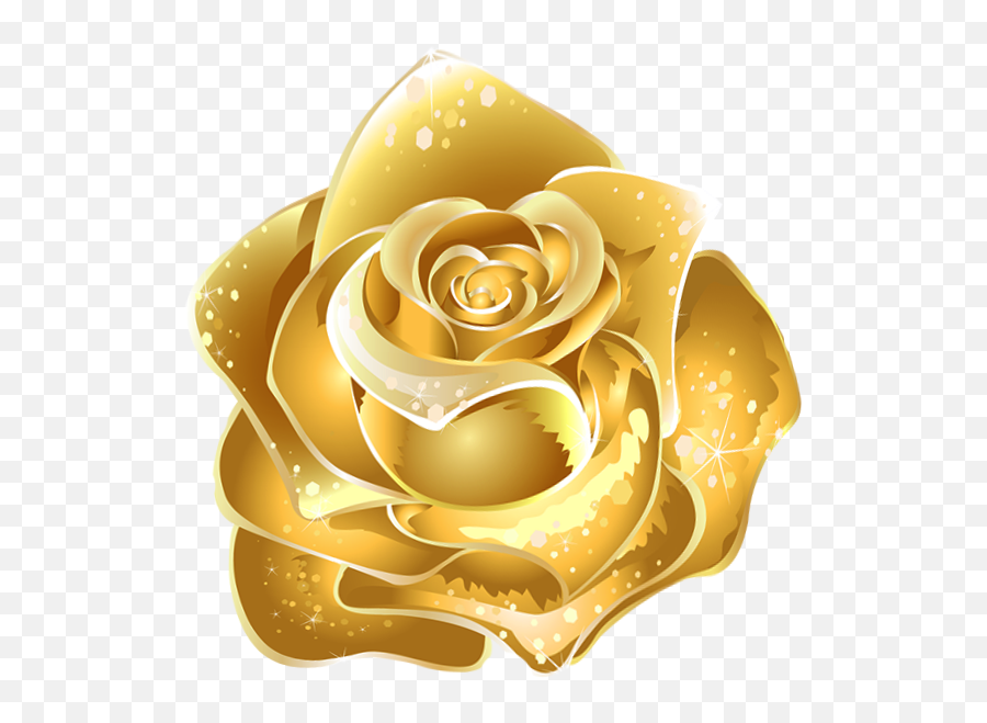 Gold Png Image - Golden Flowers White Background Emoji,Gold Transparent