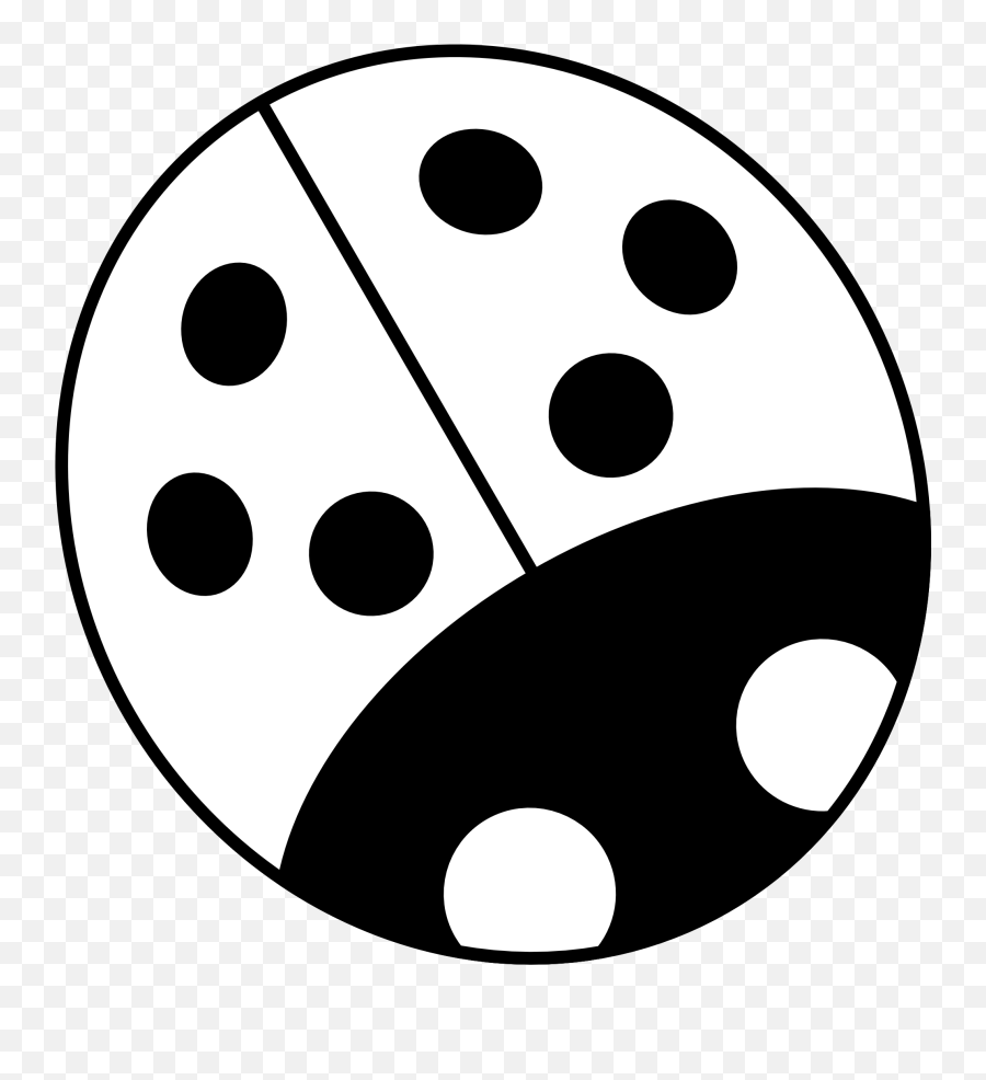 Ladybug Black And White - Black And White Ladybugs Clipart Emoji,Free Black And White Clipart