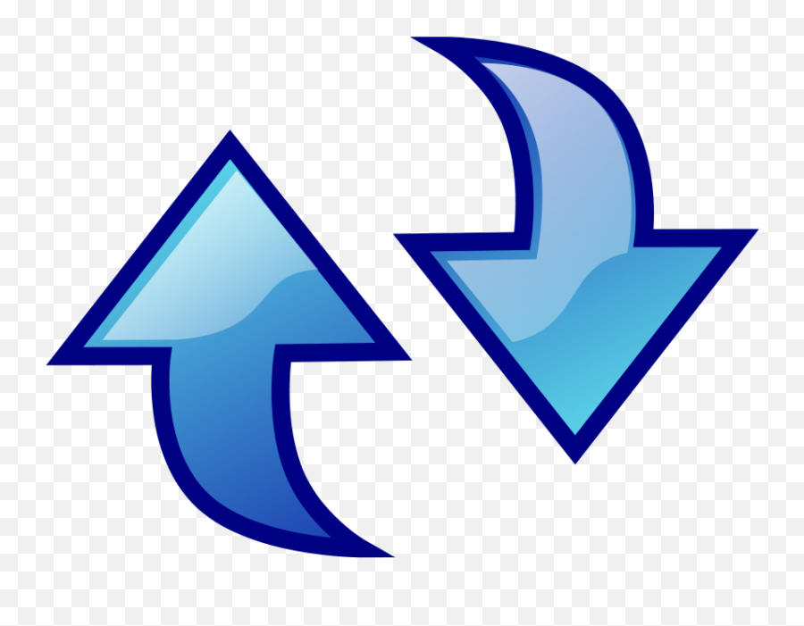 Rounded Arrow Clipart - Exchange Clipart Emoji,Arrow Clipart