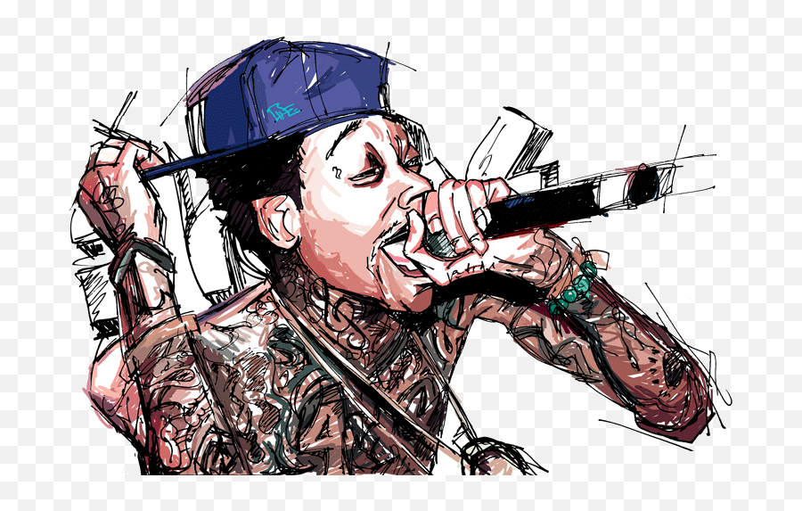 Download Rap Image Hq Png Image - Cartoon Cartoon Wallpaper Wiz Khalifa Png Emoji,Rapper Png