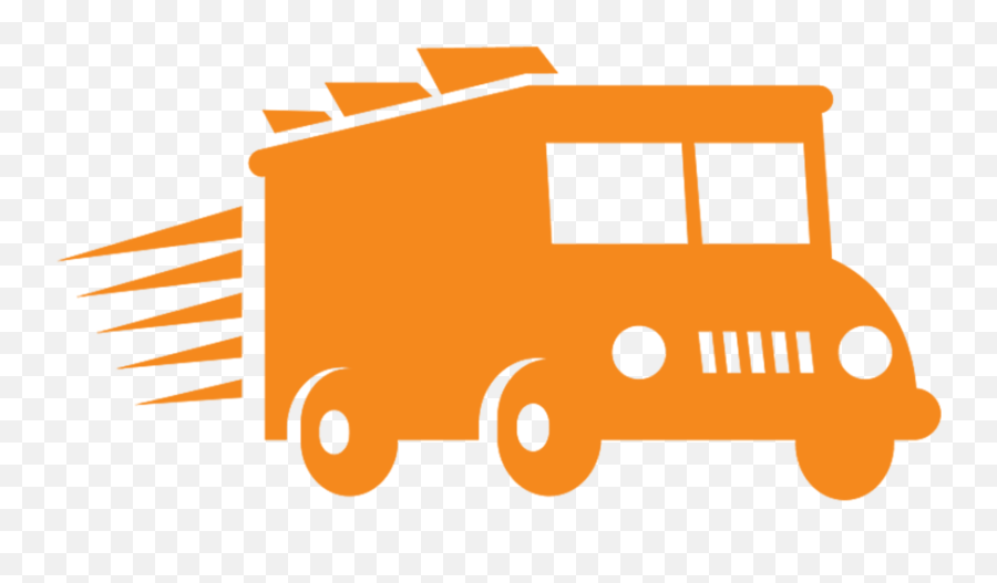 Food Truck Clip Art Orange - Png Download Full Size Commercial Vehicle Emoji,Vintage Truck Clipart