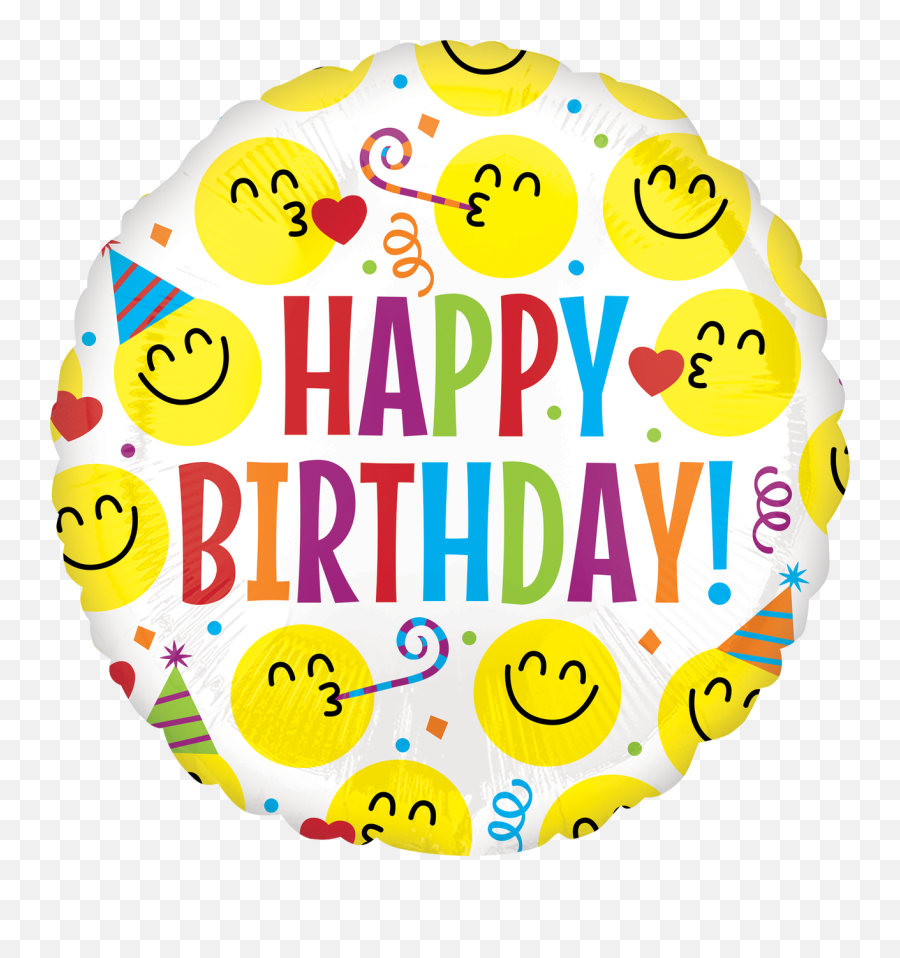 Emoji Birthday Party - Normal Happy Birthday Stick Balloon,Birthday Emoji Png