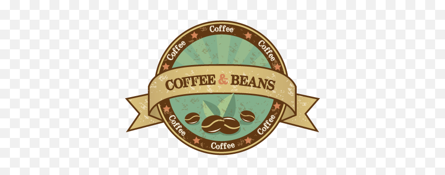 Coffee Shop Logo Coffee Beans Coffee - Vintage Coffee Logo Transparent Emoji,Vintage Logos
