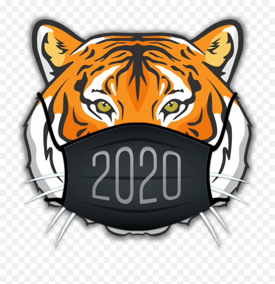 Masks With Style - Bengal Tiger Emoji,Face Mask Clipart