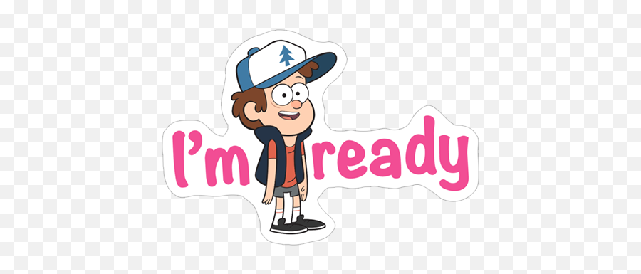Download Hd Viber Sticker Gravity Falls - Cartoons Gravity Emoji,Gravity Falls Transparent