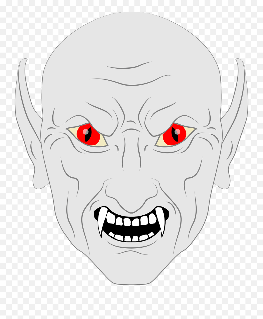 Vampire Face Clipart - Demon Emoji,Vampire Clipart