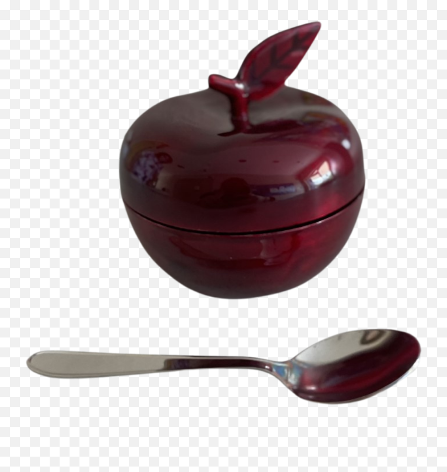 Red Apple Honey Pot With Spoon U2014 Bet Shira Congregation Emoji,Honey Pot Png
