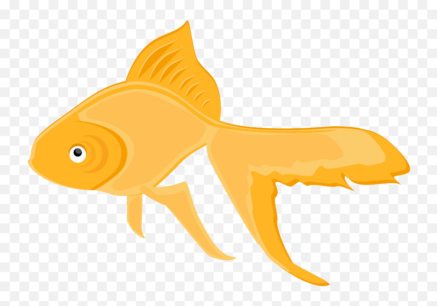 Goldfish Clipart Transparent 1 - Pez Icono A Color Emoji,Goldfish Clipart