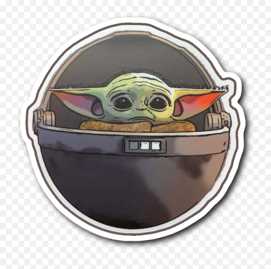 Baby Yoda Sticker Science Fiction - Baby Yoda Sticker Emoji,Yoda Transparent