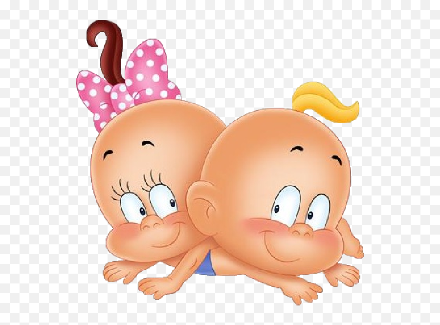Boy And Girl Baby Clipart Png - Clip Art Library Baby Boy And Girl Emoji,Twins Clipart