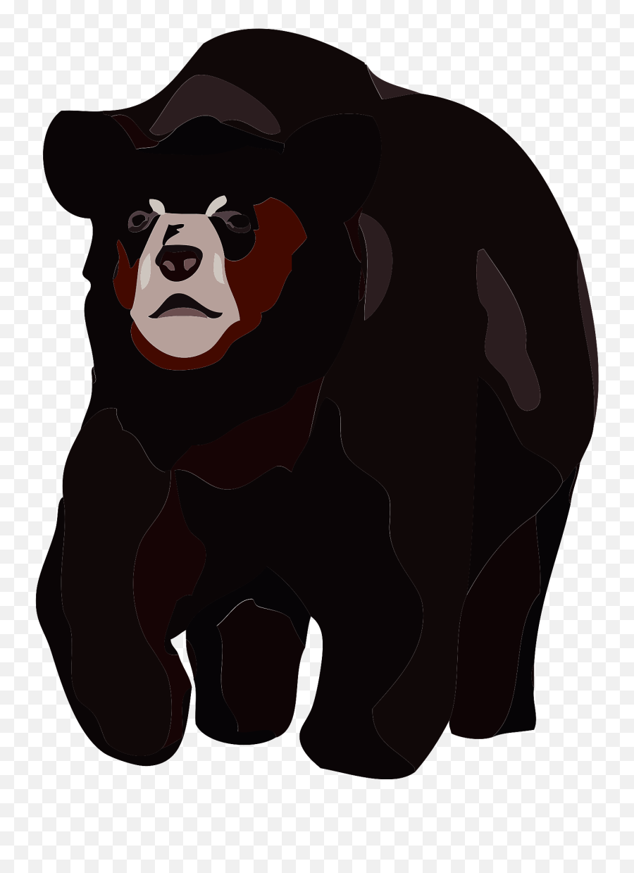 American Black Bear Clipart - Animal Figure Emoji,Black Bear Clipart