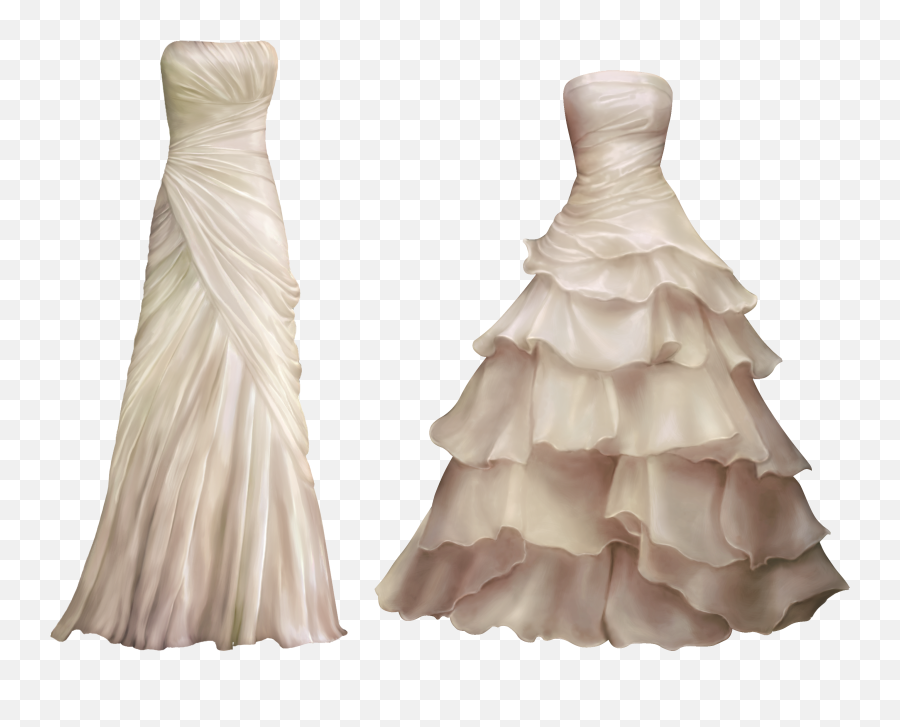 Dress Transparent Background - Wedding Gown Png Emoji,Dress Transparent Background