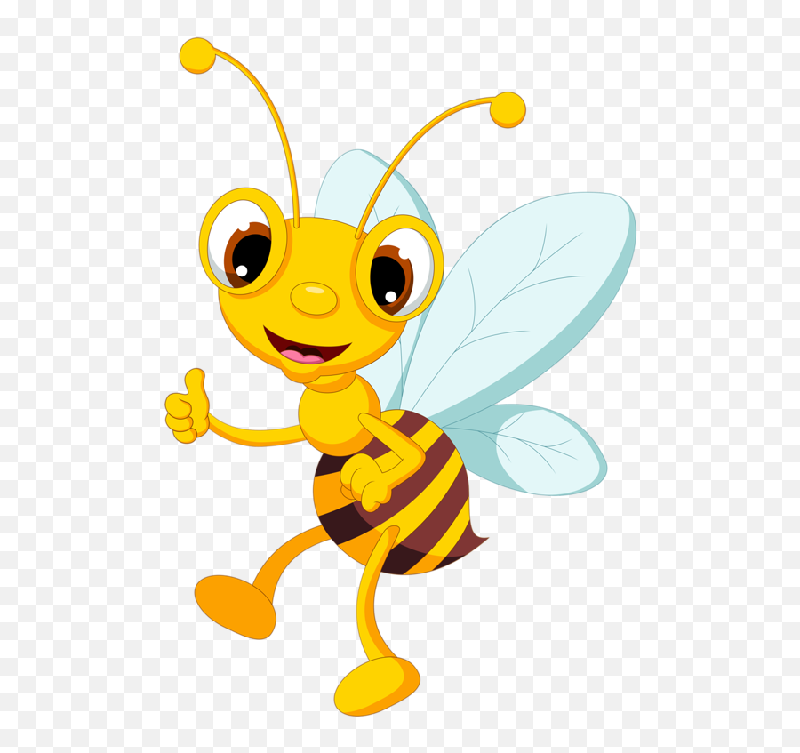 Bee Clip Art Png - Vector Honey Bee Png Emoji,Bee Clipart