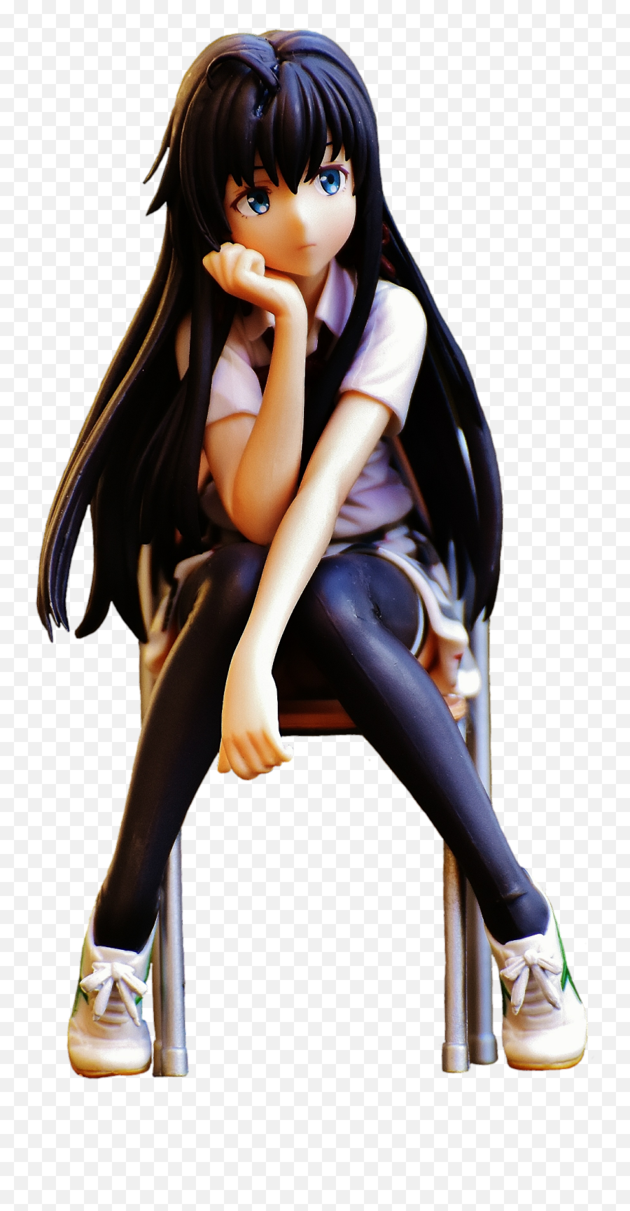 Anime Girl Png - Chair Anime Girl Sitting Down Emoji,Anime Transparent