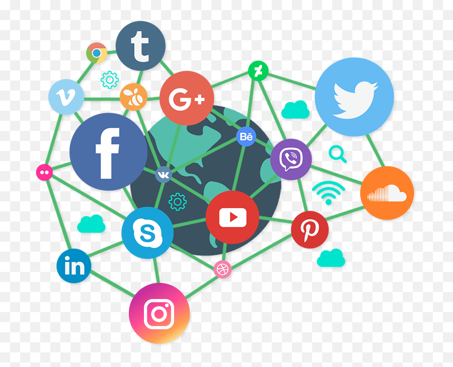 Redes Sociales - Social Media Ka Diagram Emoji,Redes Sociales Png