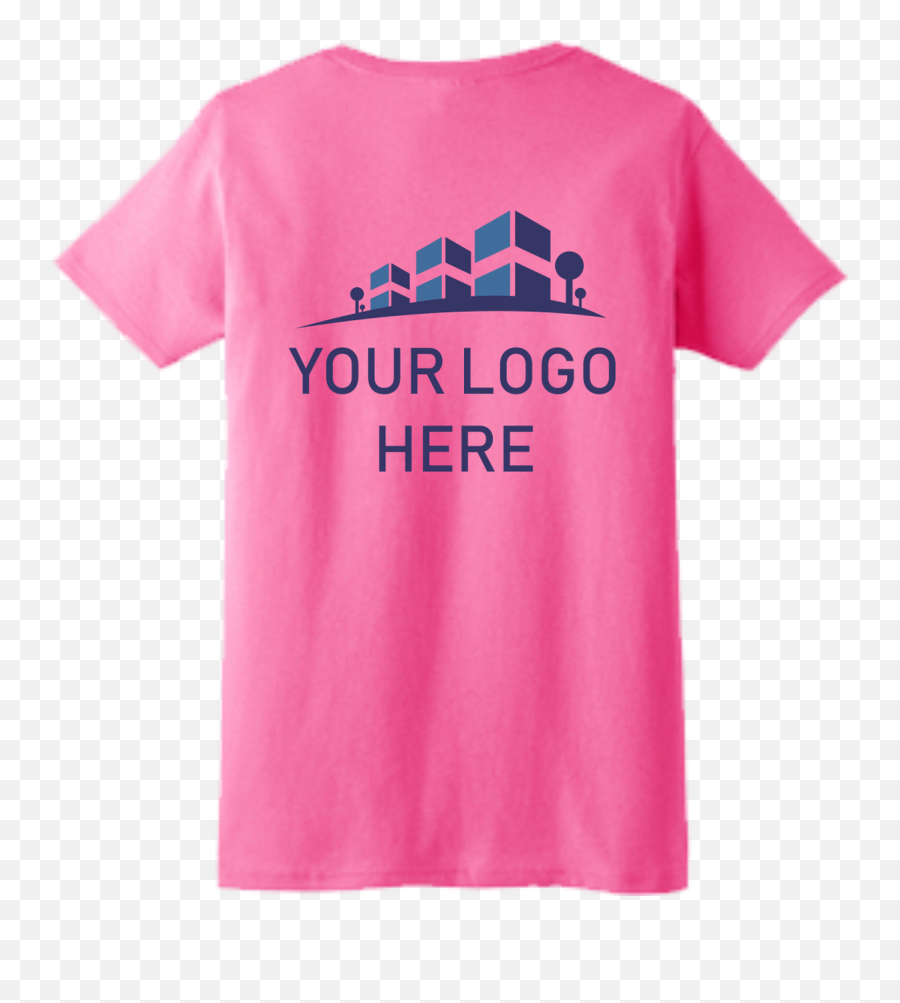 Ladies Tshirt With Custom Printing Emoji,Pink Ladies Logo
