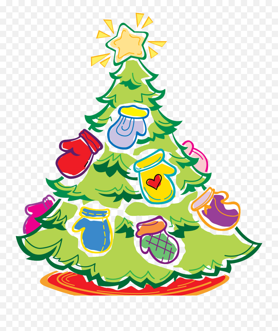 Mitten Tree Clipart - Mitten Tree Clipart Emoji,Tree Clipart