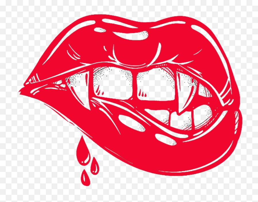 Vampire Teeth Png Clipart Background - Vampire Lips Decal Emoji,Vampire Clipart