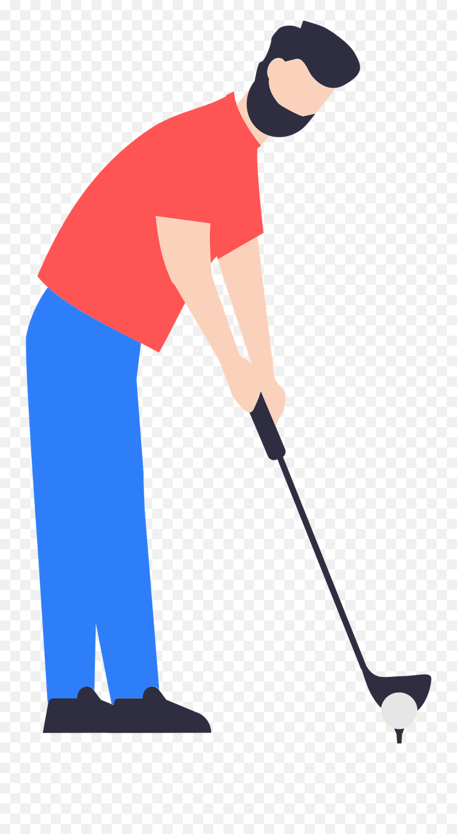 Golf Player Clipart Free Download Transparent Png Creazilla Emoji,Free Golfing Clipart
