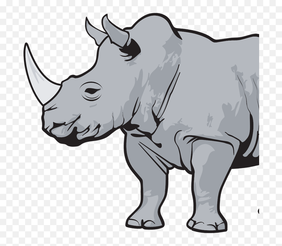 Rhino Gray Svg Vector Rhino Gray Clip Art - Svg Clipart Emoji,Rhinoceros Clipart